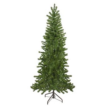 7.5' Canadian Pine Slim Artificial Christmas Wall Tree - Unlit