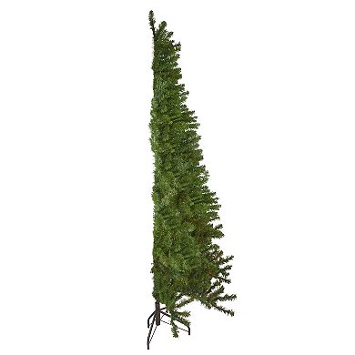 7.5' Canadian Pine Slim Artificial Christmas Wall Tree - Unlit