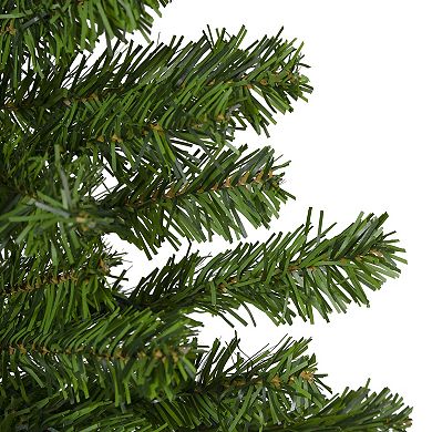 7.5' Canadian Pine Slim Artificial Christmas Wall Tree - Unlit