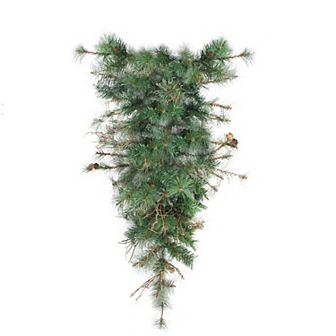 36" Green Country Mixed Pine Artificial Christmas Teardrop Swag - Unlit