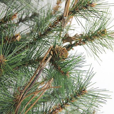36" Green Country Mixed Pine Artificial Christmas Teardrop Swag - Unlit