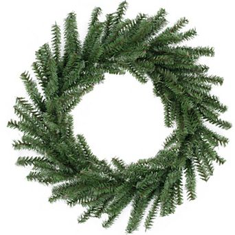 Mini Pine Artificial Christmas Wreath - 16-Inch Unlit
