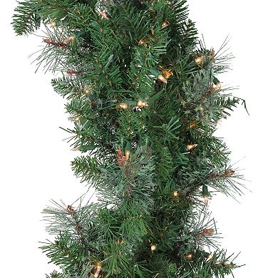 Pre-Lit Oregon Cashmere Pine Artificial Christmas Wreath 48-Inch Clear Lights