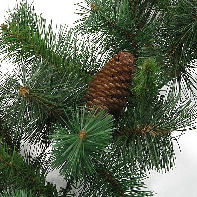 9' x 12" Green Pine and Pine Cones Artificial Christmas Garland  Unlit