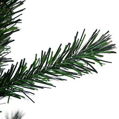 6' Multi-Color Fiber Optic Pine Christmas Tree