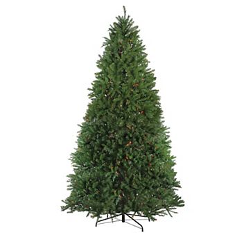 9' Pre-Lit Full Northern Pine Artificial Christmas Tree - Multicolor Lights