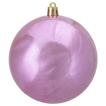 Shiny Bubblegum Pink Shatterproof Christmas Ball Ornament 4" (100mm)