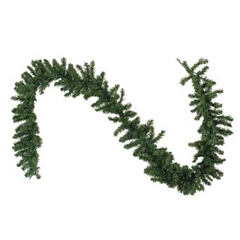 9' x 10" Pre-Lit LED Canadian Pine Artificial Christmas Garland Clear Lights