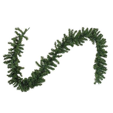 9' x 10" Pre-Lit LED Canadian Pine Artificial Christmas Garland Clear Lights