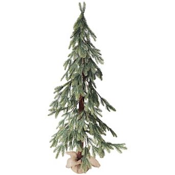 59" Pine Tree with Jute Base Christmas Decoration