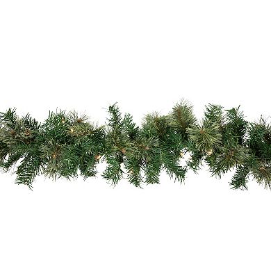 9' x 10" Pre-Lit Oregon Cashmere Pine Artificial Christmas Garland Clear Lights
