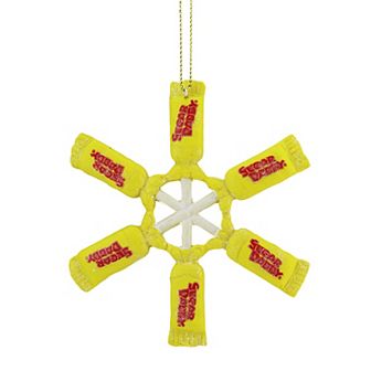4" Sugar Daddy Lollipop Snowflake Christmas Ornament