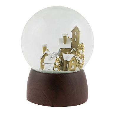 6.5" Christmas Village in the Woods Musical Snow Globe