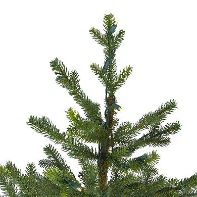 6.5' Pre-Lit Full North Pine Artificial Christmas Tree - Clear LED Lights