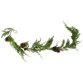 5' Assorted Pine and Pinecone Artificial Christmas Garland Unlit