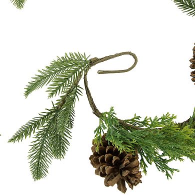 5' Assorted Pine and Pinecone Artificial Christmas Garland Unlit