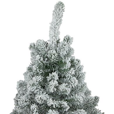 3' Heavily Flocked Madison Pine Medium Artificial Christmas Tree Unlit