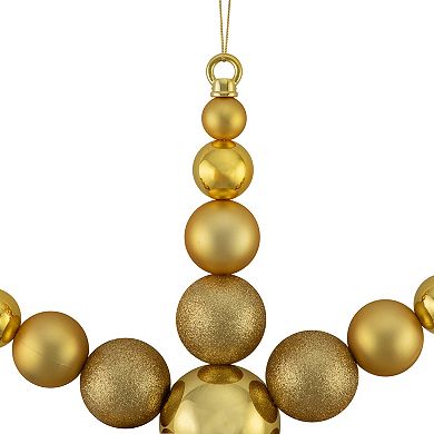18" Gold 3-Finish Snowflake Shatterproof Commercial Christmas Ornament