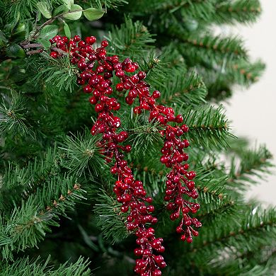 58" Hanging Red Berries Artificial Christmas Spray