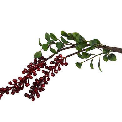 58" Hanging Red Berries Artificial Christmas Spray
