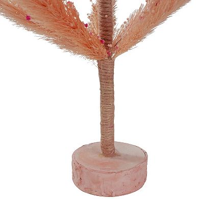 2' Medium Pink Pastel Peach Sisal Pine Artificial Easter Tree - Unlit