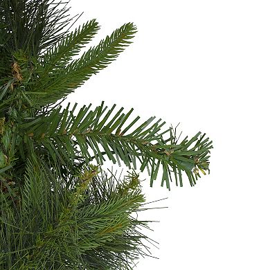 6' x 14" Pre-Lit Ashcroft Cashmere Pine Artificial Christmas Garland Warm White LED Lights