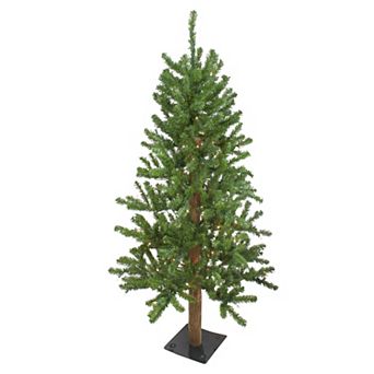 4' Pre-Lit Medium Alpine Artificial Christmas Tree - Clear Lights
