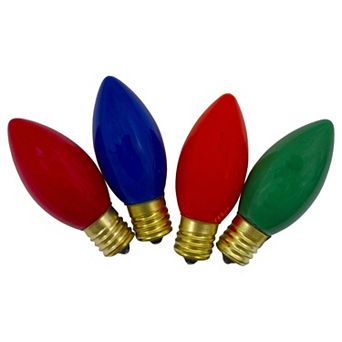 Pack of 4 Multi-Colored C9 Opaque Christmas Replacement Bulbs