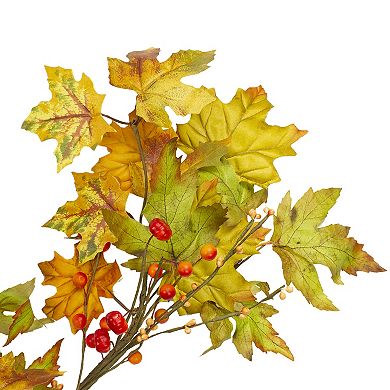 5' x 6" Leaves and Berries Artificial Thanksgiving Garland - Unlit