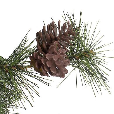72" Pre-Lit Country Mixed Pine Artificial Christmas Swag - Clear Lights