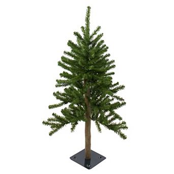 3' Pre-Lit Alpine Artificial Christmas Tree - Clear Lights