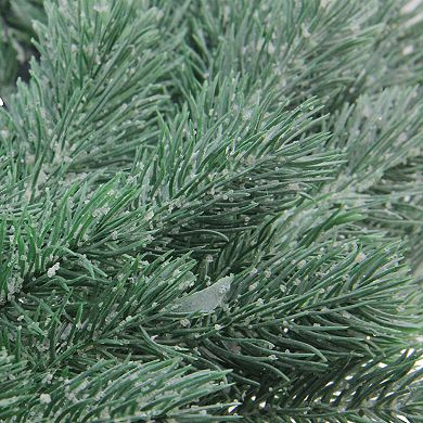 Green Frosted Pine Artificial Christmas Wreath - 16-Inch Unlit
