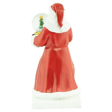 8.75" Old-World Santa with Water Globe Christmas Stocking Holder