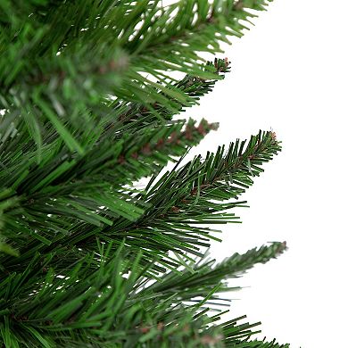 18" Mini Balsam Pine Medium Artificial Christmas Tree in Burlap Base Unlit