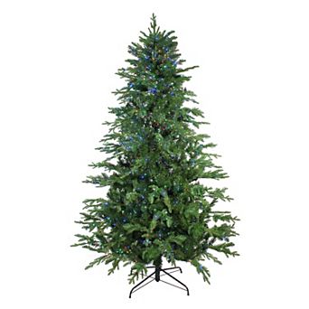 7.5' Pre-Lit Medium Ashland Sitka Spruce Artificial Christmas Tree - Multicolor LED Lights