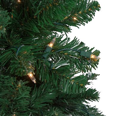 6.5 Ft Pre-Lit Ravenna Pine Artificial Christmas Tree - Warm White LED Lights