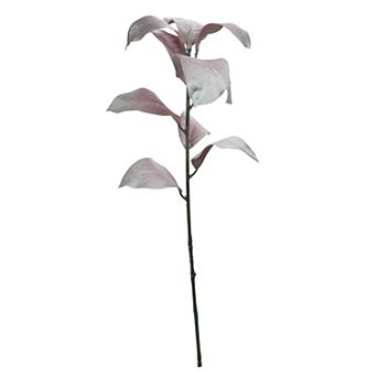 32" Blush Pink Magnolia Leaf Artificial Christmas Spray