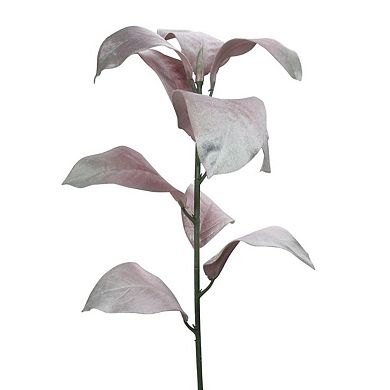 32" Blush Pink Magnolia Leaf Artificial Christmas Spray