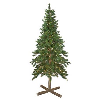 6.5' Pre-Lit Slim Royal Alpine Artificial Christmas Tree - Clear Lights