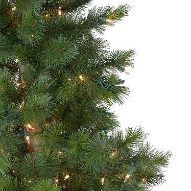 6.5' Pre-Lit Slim Royal Alpine Artificial Christmas Tree - Clear Lights