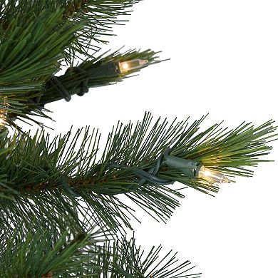 6.5' Pre-Lit Slim Royal Alpine Artificial Christmas Tree - Clear Lights