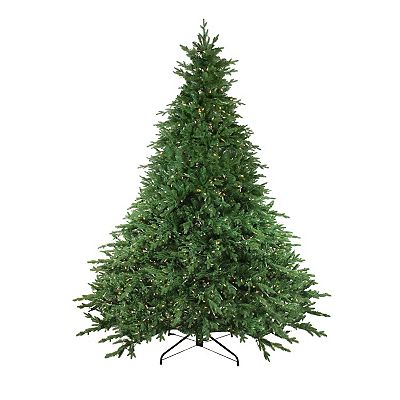 9 Pre Lit Full Minnesota Balsam Fir Artificial Christmas Tree Clear LED Lights
