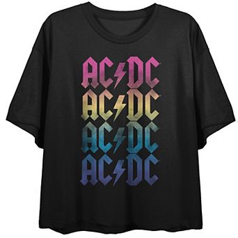 Juniors' AC/DC Colorful Graphic Tee