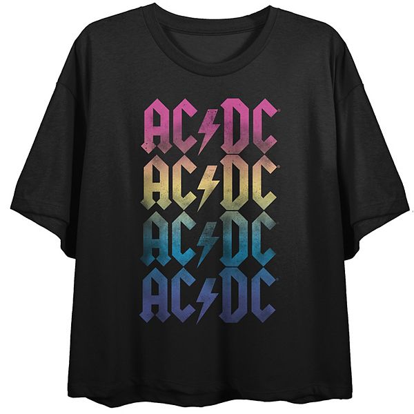 Juniors' AC/DC Colorful Graphic Tee