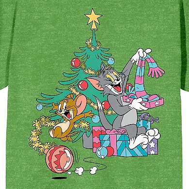 Juniors' Tom & Jerry Presents Tee