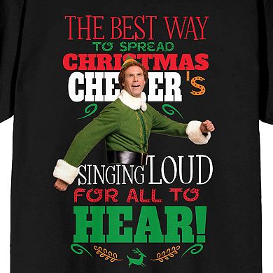 Juniors' Elf Christmas Cheer Graphic Tee