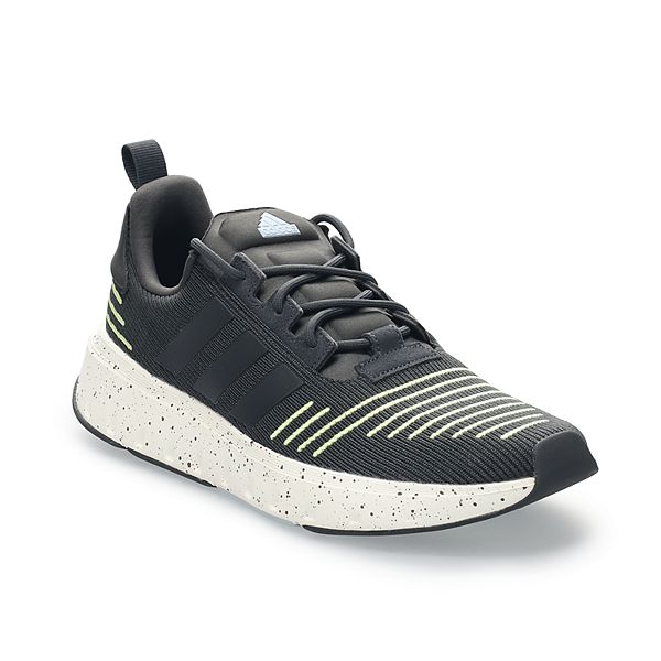 adidas Swift Run Men's Lifestyle Running Shoes - Black Carbon Lime (9.5)