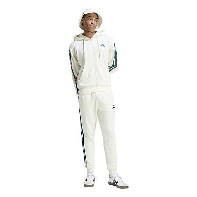 Men's adidas Sportswear Essentials Fleece 3-Stripes Full-Zip Hoodie