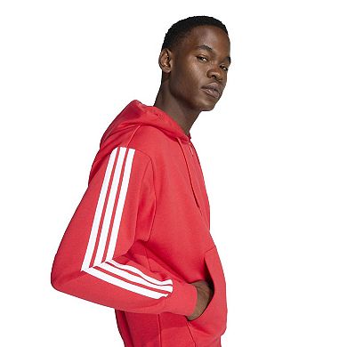 Men's adidas Sportswear Essentials Fleece 3-Stripes Full-Zip Hoodie