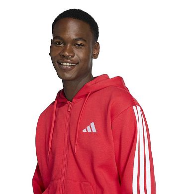 Men's adidas Sportswear Essentials Fleece 3-Stripes Full-Zip Hoodie